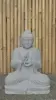 Product image 1 of the product “Seated Buddha made of Riverstone in Dharmachakra position - gesture of wheel of the teaching of Dharma. About 61cm height. ”